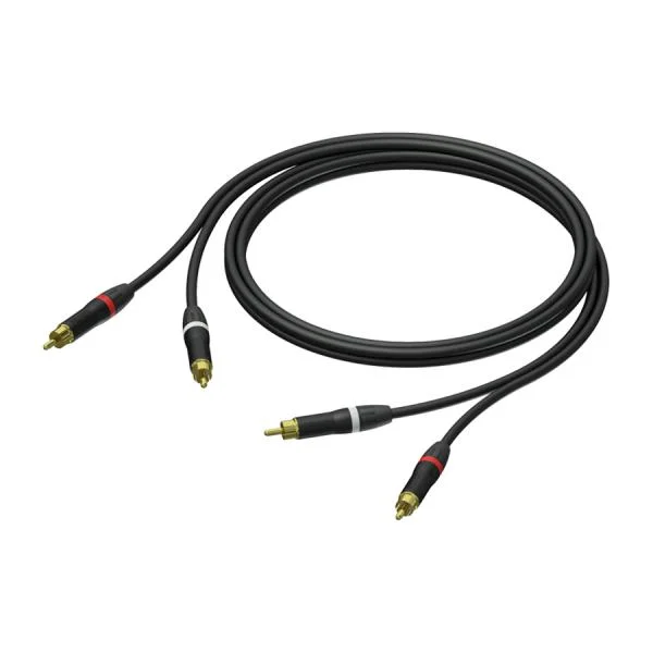 Procab Verloopkabel RCA male - RCA male, 3m