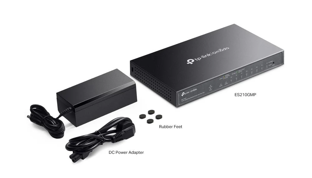 TP-Link Omada ES210GMP - 10-Poorts GbE PoE+ Switch, 123W PoE budget – foto 7