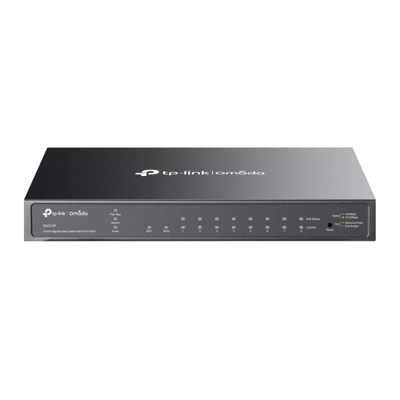 TP-Link SG2210P - 8-poort gigabit 802.3af PoE switch