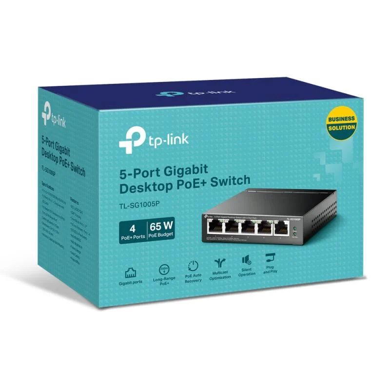 TP-Link TL-SG1005P - 5-poort gigabit 802.3af PoE switch – foto 3