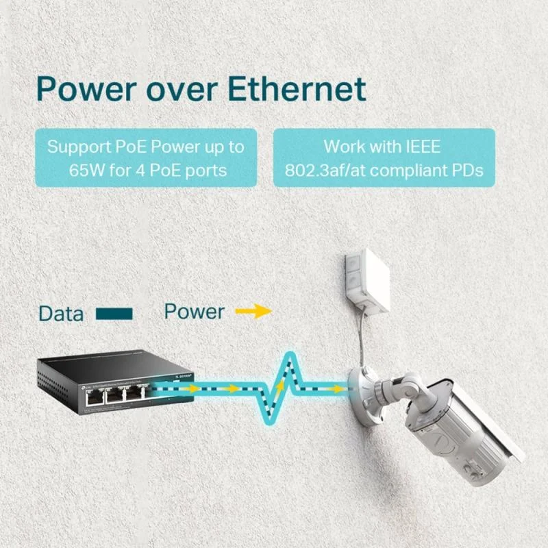 TP-Link TL-SG1005P - 5-poort gigabit 802.3af PoE switch – foto 5