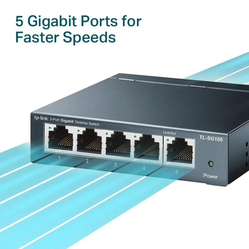 TP-Link TL-SG105 - 5-poort gigabit 802.3x switch – foto 6
