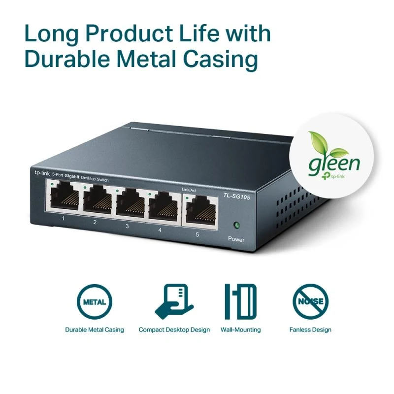 TP-Link TL-SG105 - 5-poort gigabit 802.3x switch – foto 7