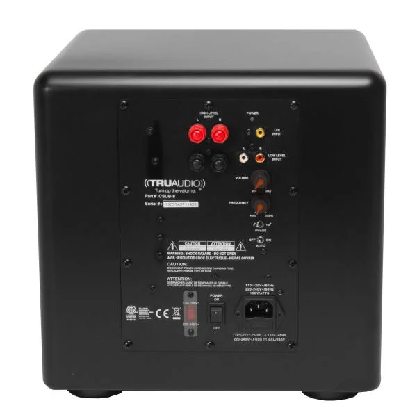 TruAudio CSUB-8 - Compact powered subwoofer with 8 inch driver – foto 3
