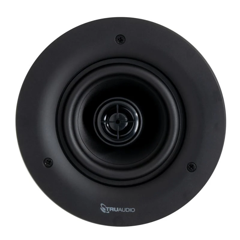 TruAudio TruAudio LFR, High output round 2-way in-ceiling frameless speaker, 4” poly woofer