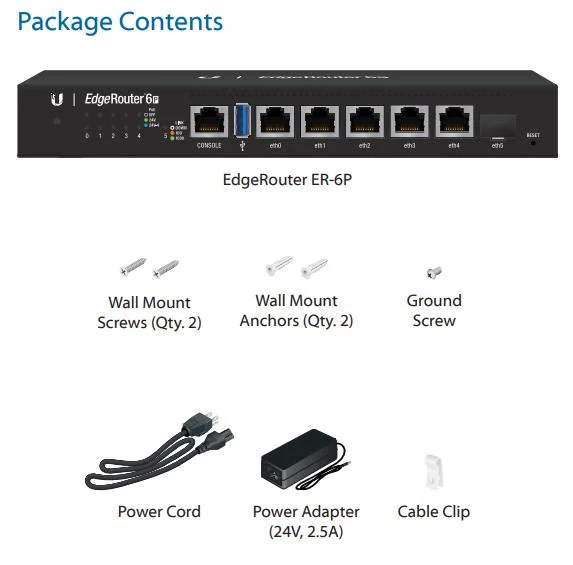 Ubiquiti EdgeRouter 6-port with PoE - ER-6P – foto 3