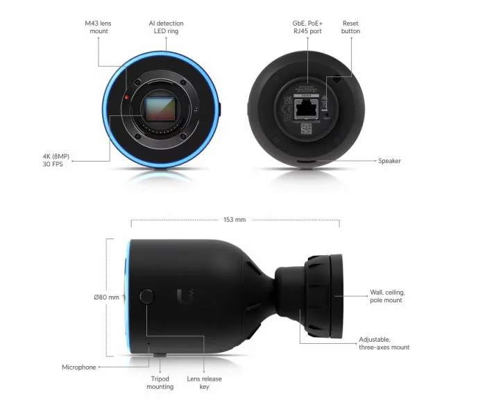 Ubiquiti UniFi Protect AI DSLR - Wide Angle – foto 7