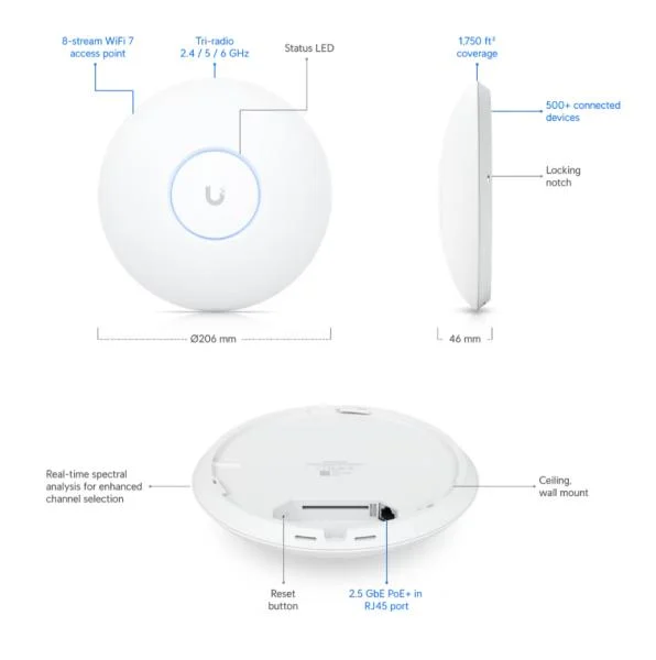 Ubiquiti UniFi U7 Pro Max – foto 8